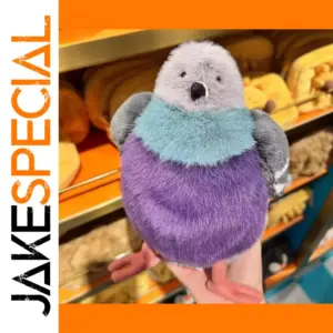 Plush Bird Toy, 23cm, Blue-Gray Gradient