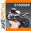 White 1:9 Scale Motorcycle Model Collectible