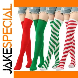 Vibrant Knee-High Rainbow Socks (61-65cm)
