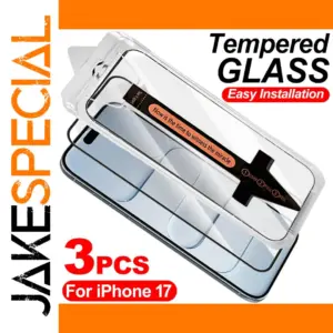 Durable Tempered Glass Screen Protector for iPhone 17