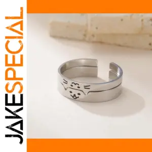 Stainless Steel Animal Couple Rings Set