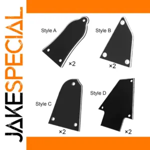 Sleek Black Guitar Rod Cover Set