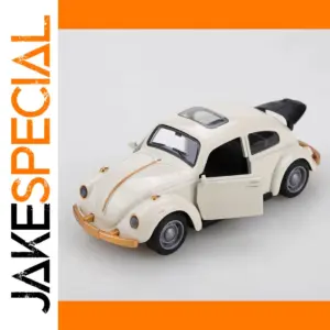 Vintage Volkswagen Beetle Die-Cast Pullback Toy Car