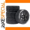 RC 65mm Rubber Tire and Wheel Set for 1/10 Scale