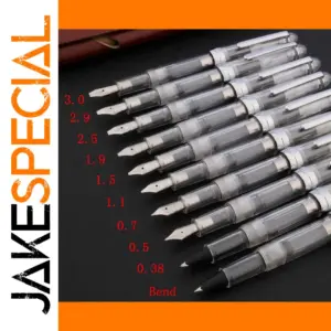 Transparent White Fountain Pen for Precision Calligraphy