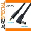 Durable 0.35m Black Power Extension Cable