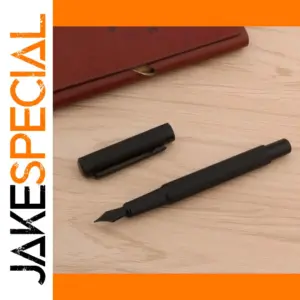Matte Black Luxury Fountain Pen 0.5mm Nib