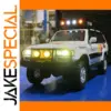 White Off-Road Toyota Land Cruiser Diecast Model 1:24