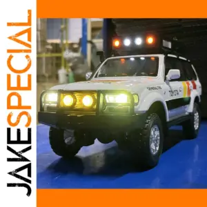 White Off-Road Toyota Land Cruiser Diecast Model 1:24