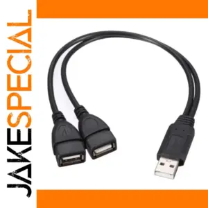 USB 2.0 Double Splitter Cable 15/30cm