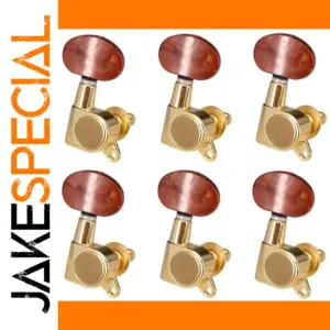 Gold Locking Guitar Tuning Pegs Set for Electric & Acoustic