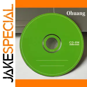 Bright Green 700MB CD-RW Discs, Pack of 5