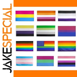Vibrant Lesbian Rainbow Flags Collection (90x150cm)