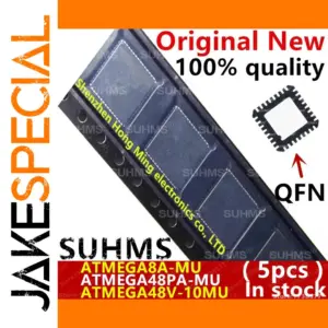 Set of 5 ATMEGA Microcontrollers in QFN-32 Package