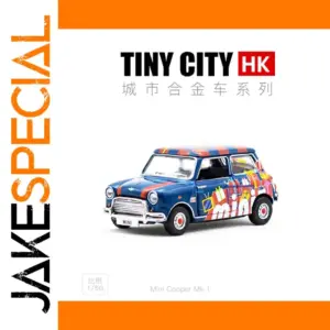 Vivid Blue Mini Cooper Mk 1 Diecast Model