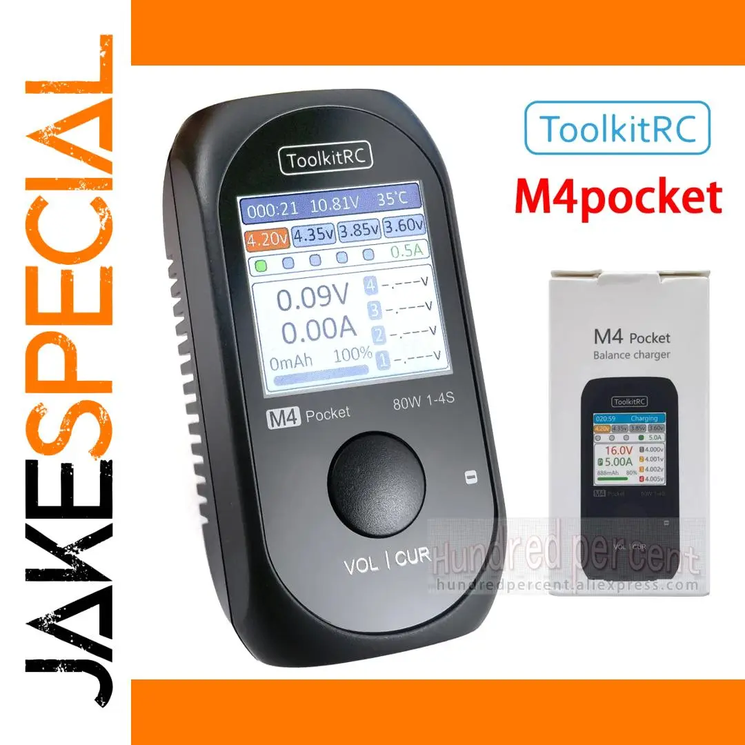 ToolkitRC M4Pocket V2 Battery Charger for Hobbyists 1 ToolkitRC M4Pocket V2 Battery Charger for Hobbyists