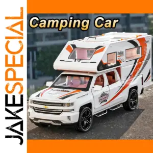 1:32 Alloy Camping Car Model with Lights