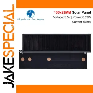 Mini Polycrystalline Solar Panel 100x28mm