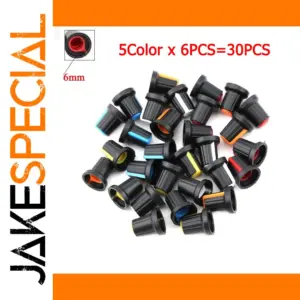 30-Piece Potentiometer Knob Cap Set