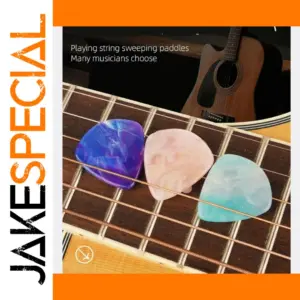 Resin Guitar Thumb Pick with Blue Pink Flow