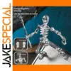 13 cm Vibrant Metal Skeleton Figurine with Magnetic Assembly