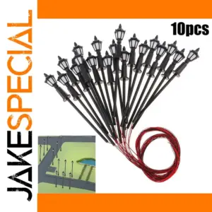 Vintage LED Street Lamps for Model Scenes