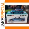 Vibrant Blue Honda Civic EF Diecast Model 1:64 Scale