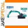 Kobelco SK330 Diecast Excavator Model 1:50 Scale