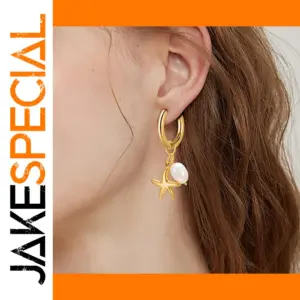 Stainless Steel Starfish Earrings for Women