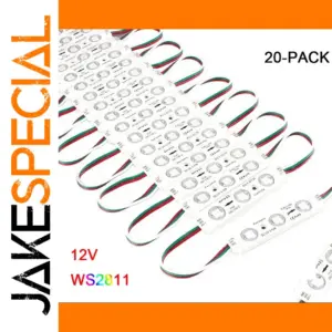 20-Pack RGB LED Modules for Outdoors