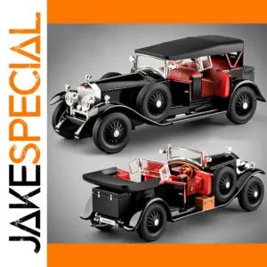 Vintage 1:24 Alloy Diecast Car Models in Multiple Colors