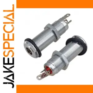 Tubular Bass Guitar Output Socket - Durable Alloy