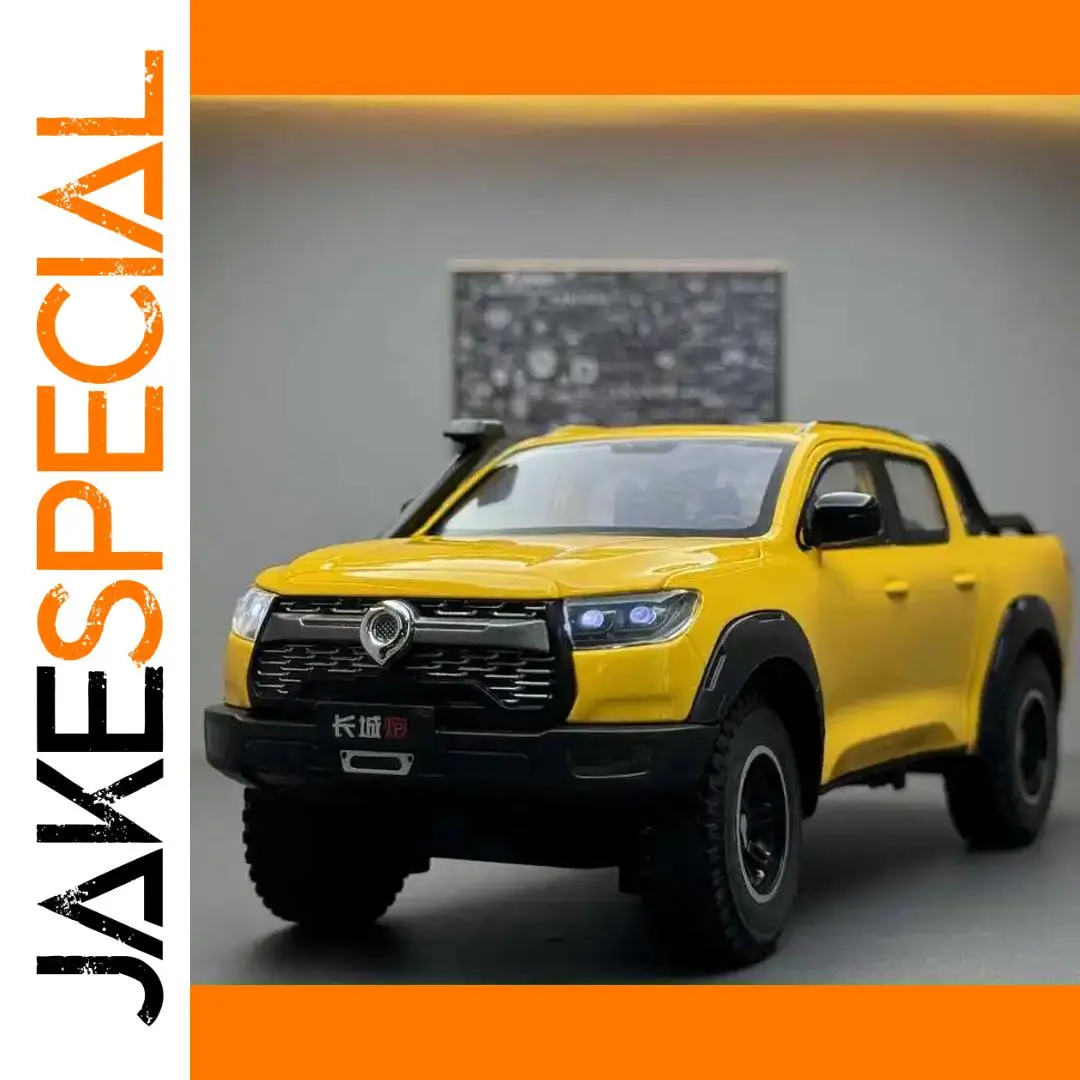 Yellow GWM Poer Diecast Model 1:24 Scale 1 Yellow GWM Poer Diecast Model 1:24 Scale