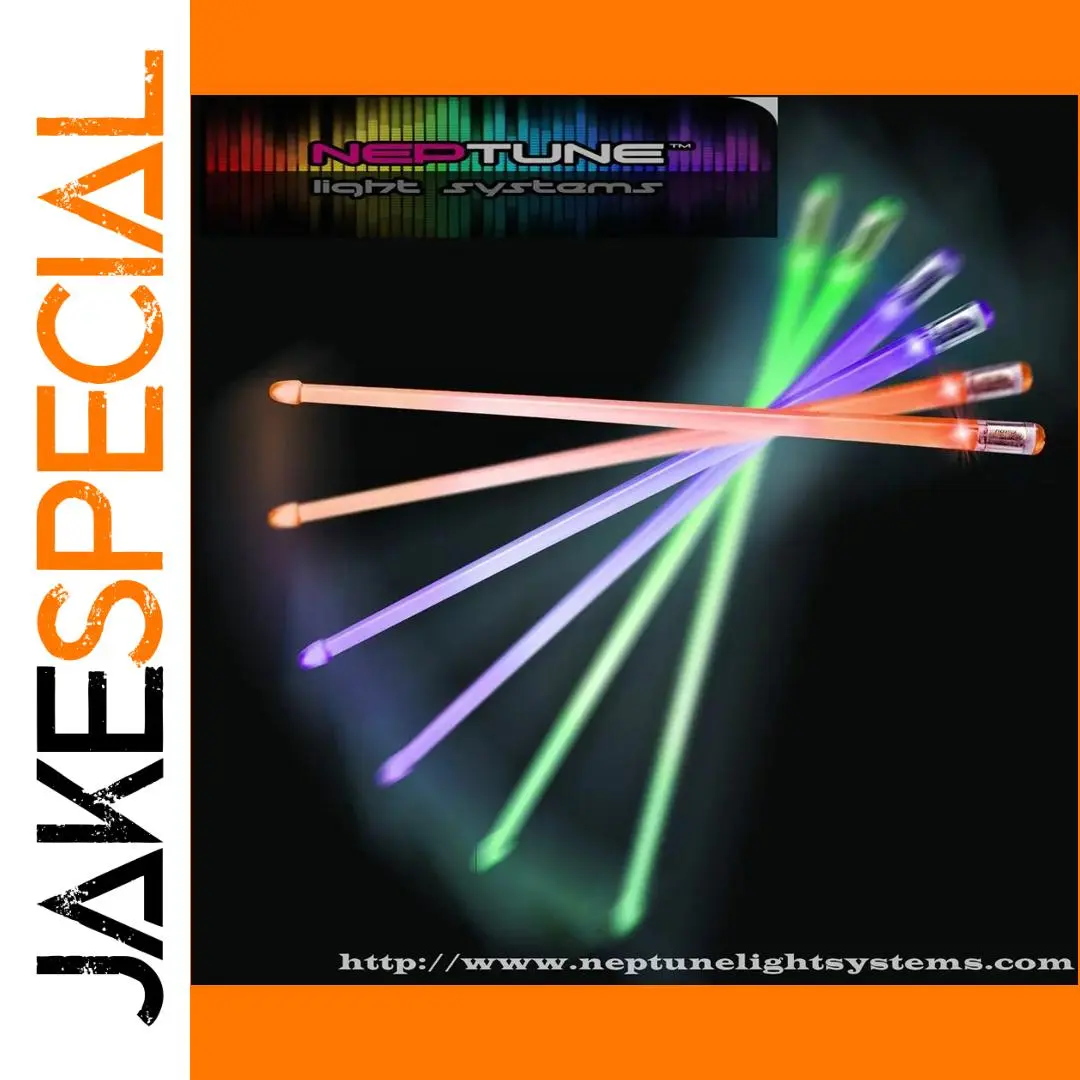 Bright LED Drumsticks with Motion Activation 1 Bright LED Drumsticks with Motion Activation
