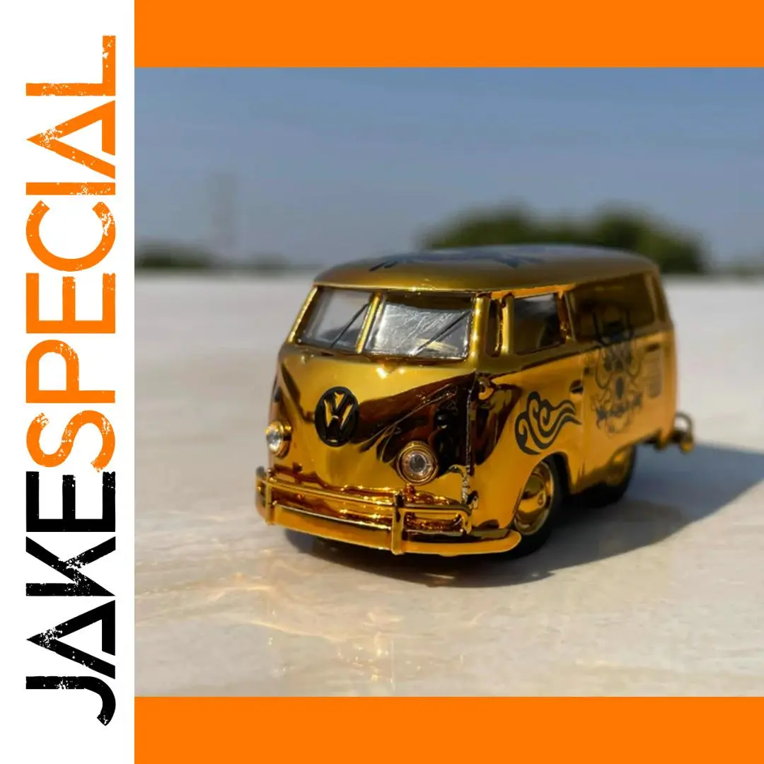 Gold VW T1 Van Diecast Model 1:64 Scale 1 Gold VW T1 Van Diecast Model 1:64 Scale