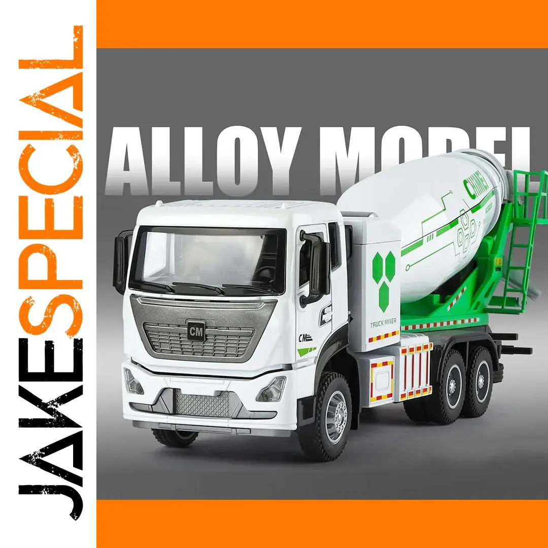 1:32 Scale Concrete Mixer Truck Toy 1 1:32 Scale Concrete Mixer Truck Toy