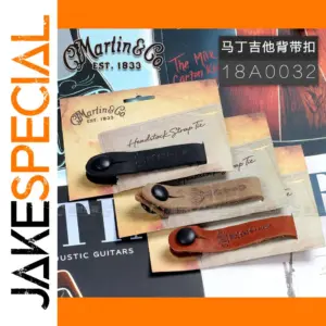 Vintage Leather Headstock Strap Button for Guitars