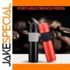Black and Red Portable French Press Coffee Bottle