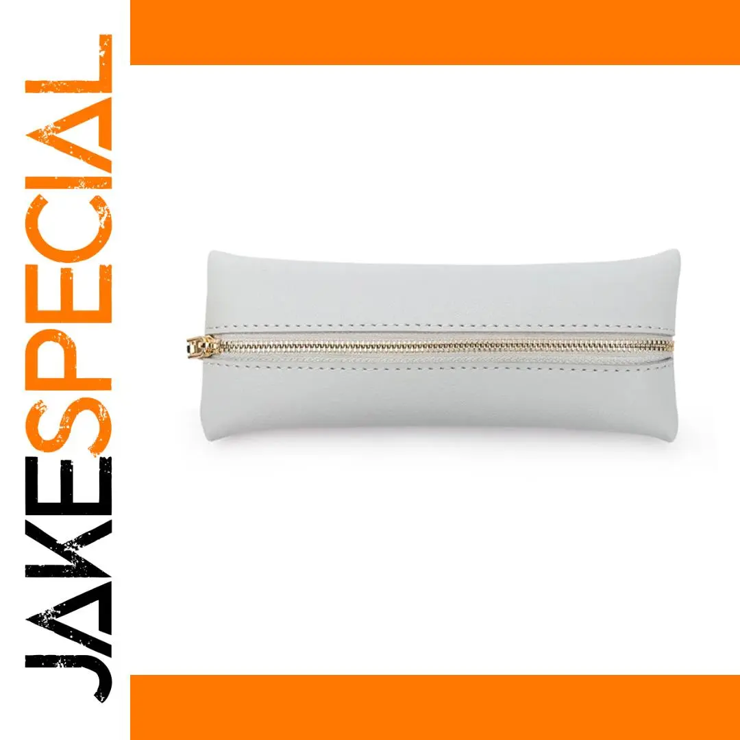 Elegant Light Gray PU Pencil Case for 16 Pens 1 Elegant Light Gray PU Pencil Case for 16 Pens