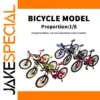 Miniature Bicycle Model in Vibrant Colors