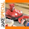 Bright Red Remote-Controlled Bumper Car for Kids