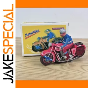 Vintage Tin Motorcycle Toy Collector's Display Piece