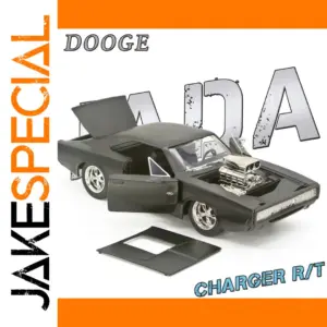 Matte Black Dodge Charger R/T Diecast Model