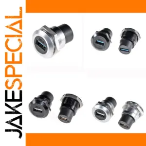 Round USB Connector for Panel Mounting