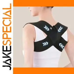 Black Adjustable Posture Support Belt