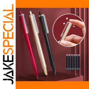 Stylish Multi-Color Fountain Pen with 0.38mm Nib