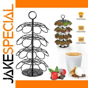 Black Metal Coffee Capsule Holder for K-Cups