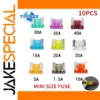 Premium Color-Coded Mini Car Fuses Set
