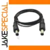 Black DC Power Cable 12V 5A 18 AWG 3m