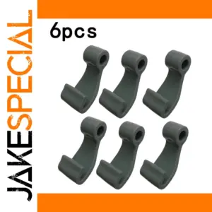 Marine-Grade Grey PVC Tarp Hooks Set of 6